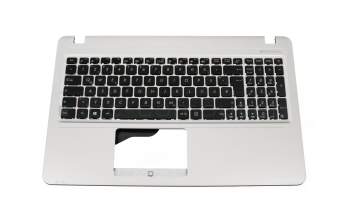 0KNB0-610TGE00 teclado incl. topcase original Chicony DE (alemán) negro/plateado