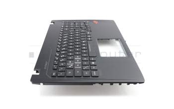 0KNB0-6676GE00 teclado incl. topcase original Asus DE (alemán) negro/negro con retroiluminacion