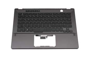 0KNR0-261FGE00 teclado incl. topcase original Asus DE (alemán) negro/canaso con retroiluminacion