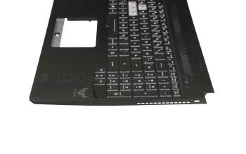 0KNR0-661BGE00 teclado incl. topcase original Asus DE (alemán) negro/negro con retroiluminacion