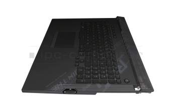 0KNR0-6818GE00 teclado incl. topcase original Asus DE (alemán) negro/negro con retroiluminacion