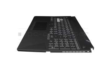 0KNR0-681WGE00 teclado original Asus DE (alemán) negro/transparente con retroiluminacion