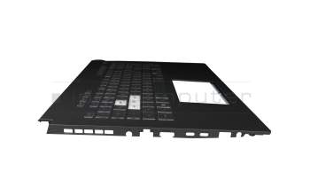 0KNR0-6910GE00 teclado incl. topcase original Asus DE (alemán) negro/transparente/negro con retroiluminacion