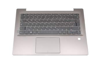 0KO00TI teclado incl. topcase original Lenovo DE (alemán) gris/bronce con retroiluminacion (sin huella dactilar)