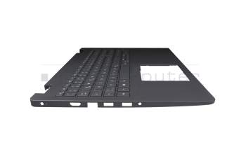 0P9M8 teclado incl. topcase original Dell DE (alemán) gris/canaso con retroiluminacion