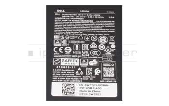 0WHR6N cargador original Dell 180 vatios delgado