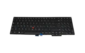 04Y2360 teclado original Lenovo DE (alemán) negro/negro con mouse-stick