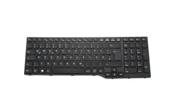 CP670825-04 teclado original Fujitsu DE (alemán) negro/negro mate