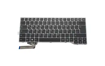 CP629211-XX teclado original Fujitsu DE (alemán) negro/canosa con retroiluminacion