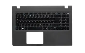 6B.MVRN7.010 teclado incl. topcase original Acer DE (alemán) negro/canaso