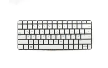 801508-041 teclado original HP DE (alemán) plateado con retroiluminacion