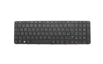 827028-041 teclado original HP DE (alemán) negro/negro mate