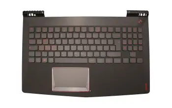 Teclado incl. topcase DE (alemán) negro/negro original para Lenovo Legion Y520-15IKBN (80WK004XGE)