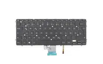 88T5Y teclado original Dell DE (alemán) negro con retroiluminacion