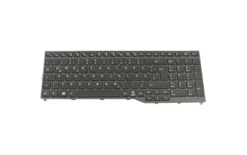CP724626-01 teclado original Fujitsu DE (alemán) negro/canosa sin backlight
