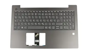 5CB0Q60020 teclado incl. topcase original Lenovo DE (alemán) gris/canaso