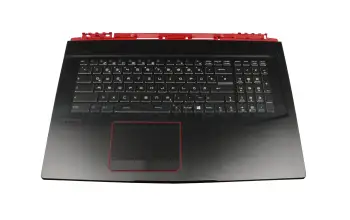 957-17C11E-C06 teclado incl. topcase original MSI DE (alemán) negro/negro con retroiluminacion