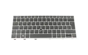 L13697-041 teclado original HP DE (alemán) negro/plateado con retroiluminacion y mouse-stick