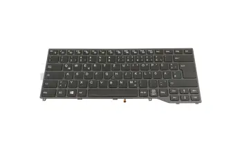 34068019 teclado original Fujitsu DE (alemán) negro con mouse-stick