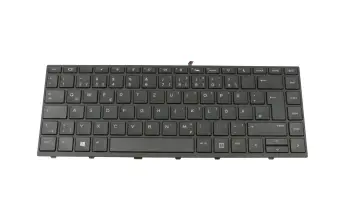 L01071-041 teclado original HP DE (alemán) negro/negro mate con retroiluminacion sin teclado numérico