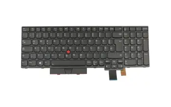 01ER594 teclado original Lenovo DE (alemán) negro/negro con retroiluminacion y mouse-stick