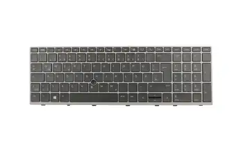 L17971-041 teclado original HP DE (alemán) negro/canosa con retroiluminacion y mouse-stick
