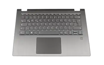 5CB0R08491 teclado incl. topcase original Lenovo DE (alemán) gris/canaso con retroiluminacion