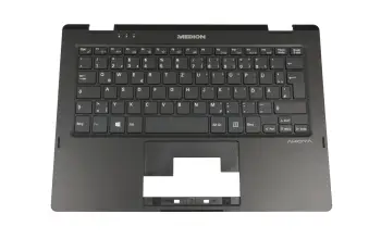 40069365 teclado incl. topcase original Medion DE (alemán) negro/negro