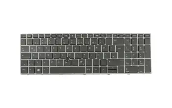L28407-041 teclado original HP DE (alemán) negro/canosa con retroiluminacion y mouse-stick