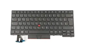 01YP492 teclado original Lenovo DE (alemán) negro/negro con mouse-stick