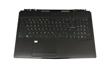 957-16P63E-C06 teclado incl. topcase original MSI DE (alemán) negro/negro con retroiluminacion