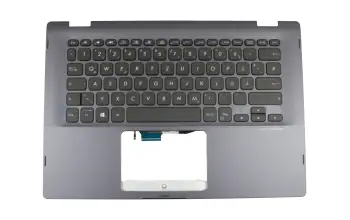 90NB0N31-R31GE1 teclado incl. topcase original Asus DE (alemán) negro/azul con retroiluminacion