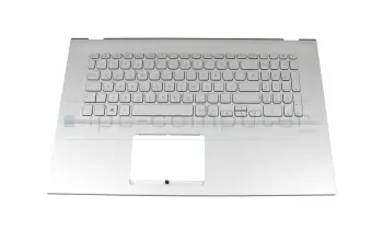 90NB0PI1-R31GE0 teclado incl. topcase original Asus DE (alemán) plateado/plateado