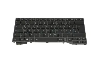FUJ:CP760748-XX teclado original Fujitsu DE (alemán) negro/gris marengo con retroiluminacion
