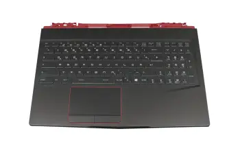 957-16P11E-C25 teclado incl. topcase original MSI DE (alemán) negro/negro con retroiluminacion