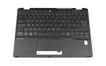 FUJ:CP776755-XX teclado incl. topcase original Fujitsu DE (alemán) negro/negro con retroiluminacion