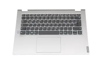 5CB0S17558 teclado incl. topcase original Lenovo DE (alemán) gris/plateado