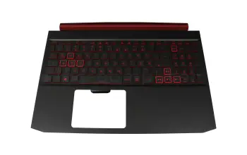 6BQ5AN2012 teclado incl. topcase original Acer DE (alemán) negro/negro con retroiluminacion