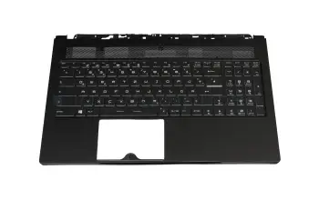 957-16K62E-C07 teclado incl. topcase original MSI DE (alemán) negro/negro con retroiluminacion