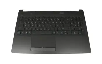L20386-041 teclado incl. topcase original HP DE (alemán) negro/negro (aspecto de metal cepillado)