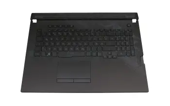 90NR0431-R31GE0 teclado incl. topcase original Asus DE (alemán) negro/negro con retroiluminacion