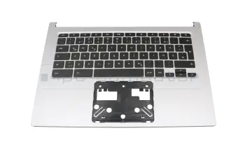 6B.H1LN7.011 teclado incl. topcase original Acer DE (alemán) negro/canaso con retroiluminacion