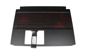 6B.Q5HN2.012 teclado incl. topcase original Acer DE (alemán) negro/negro con retroiluminacion