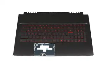 957-17F31E-C06 teclado incl. topcase original MSI DE (alemán) negro/rojo/negro con retroiluminacion