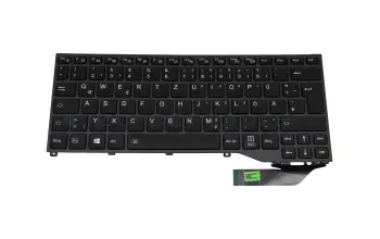 FUJ:CP732956-XX teclado original Fujitsu DE (alemán) negro con retroiluminacion