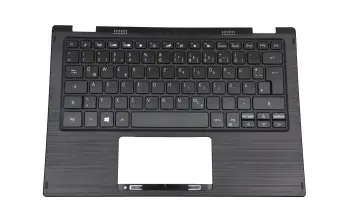 6B.H0UN8.020 teclado incl. topcase original Acer DE (alemán) negro/negro