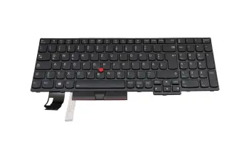 5N20V78918 teclado original Lenovo DE (alemán) negro/negro con retroiluminacion y mouse-stick