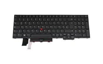 5N20W68228 teclado original Lenovo DE (alemán) negro/negro con retroiluminacion y mouse-stick