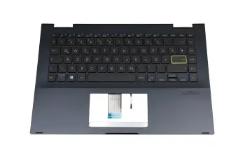 90NB0RN1-R30GE1 teclado original Asus DE (alemán) negro con retroiluminacion