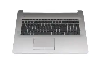 L83727-041 teclado incl. topcase original HP DE (alemán) negro/plateado con retroiluminacion sin ODD